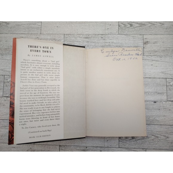 There's One In Every Town 1951 James Aswell Sears BCE HCDJ Southern Fiction - Picture 5 of 13
